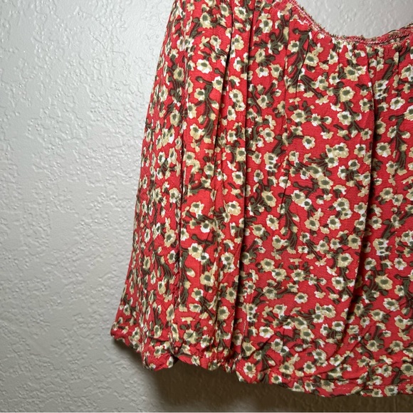 Faithfull the Brand Red Floral Skirt and Crop Top women’s 4 floral resort boho - Picture 3 of 16